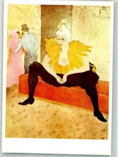 Berlin Mitte sign. De Toulouse-Lautrec Sitzender Clown in den Staatlichen Museen Nr. 827