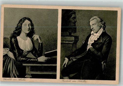 Marbach Portrait von Charlotte und Friedrich von Schiller Verlag Sting