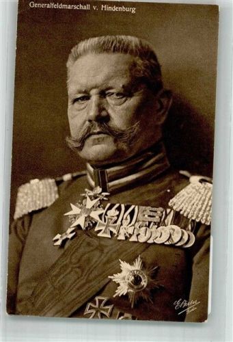 1916 Foto E. Bieber Generalfeldmarschall