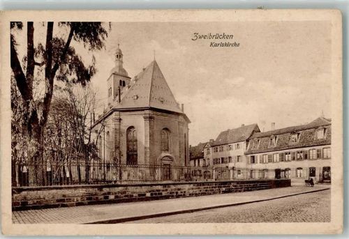Zweibrücken 1916 Karlskirche