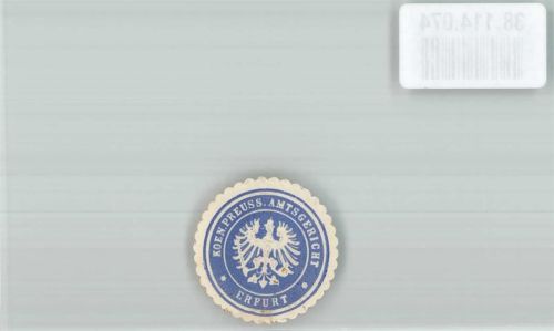 Erfurt Koen. Preuss. Amtsgericht