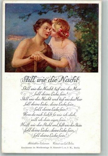 Text des Liedes Still wie die Nacht von Carl Bohm