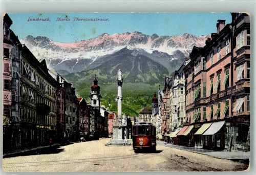 Innsbruck Maria Theresienstraße m. Annasäule Wagen 44