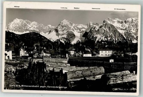 Klais 1937 WK II Karwendelgebirge Foto Huber