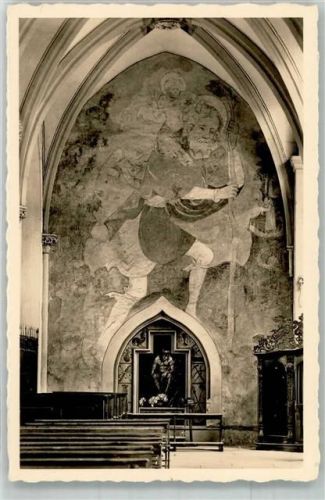Konstanz Wandgemälde Christophorus an der südlichen Westwand im Münster Unserer Lieben Frau Verlag Karl Alber Nr. 8508