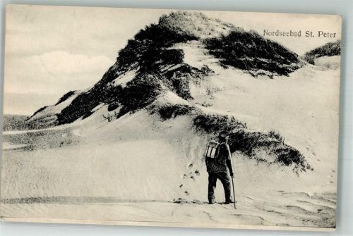 St. Peter-Ording 1908 Wanderer in den Dünen Verlag Glückstadt & Münden 28453