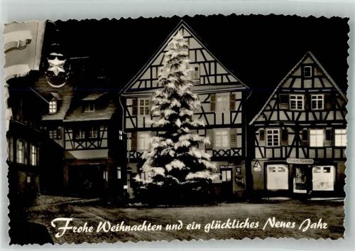Gernsbach Winter bei Nacht