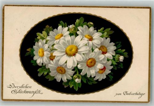 1920 Geburtstag Glückwunsch Künstler Postkarten Serie 2282 Margeritten