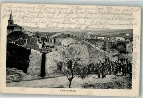 Dannevoux 1915 Feldpost WK I Nr. 55 Kirche Uniform