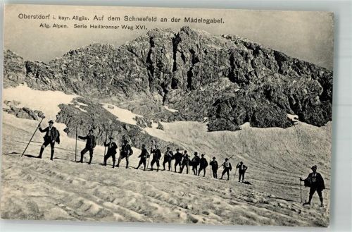 Oberstdorf Schneefeld an der Mädelegabel
