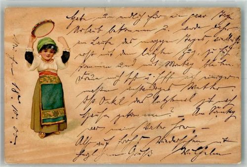 1900 Frau Tamburin