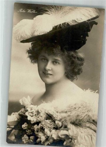 Reta Walter Hutmode Opernsänger 1906 Foto AK