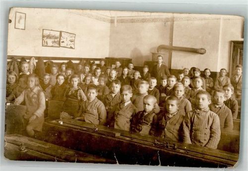 1935 Eine gemischte Schulklasse Privatfoto AK