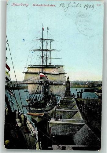 Hamburg 1909 Kuhwärderhafen