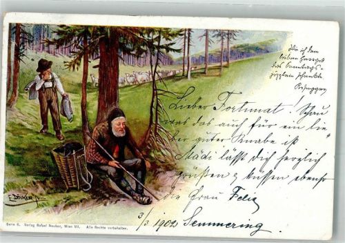 1902 Schafe Hirte Serie 6. Verlag Rafael Neuber