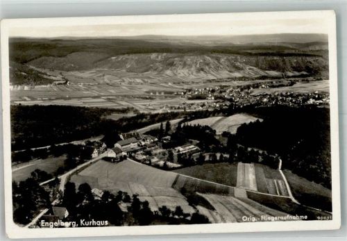 Engelberg 1937 Fliegeraufnahme vom Kurhaus Engelberg