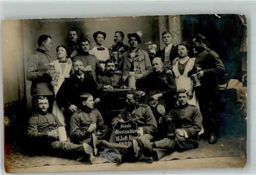 Passau Gruppenfoto s6. Infanterie Ort lt. Stempel