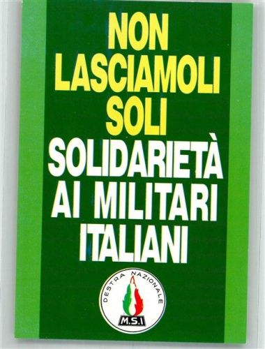 Solidarität mit dem italienischen Militär
