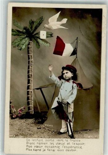 1908 Kind Taube Flagge B.C.I. 503