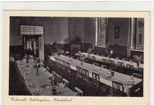 Fotokarte von Fischerwall Erholungsheim Elisabethruh - Innenansicht. Postalisch nicht befördert. Gute Erhaltung.