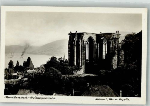 Bacharach Werner-Kapelle Köln-Düsseldorfer Rheindampfschiffahrt Fotograf Kratz