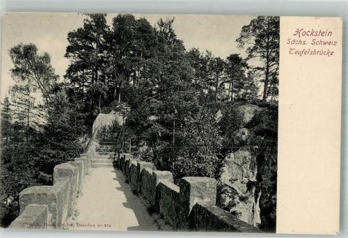 Hohnstein Teufelsbrücke am Hockstein Fotograf Hugo Engler