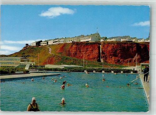 Helgoland Seewasserschwimmbad unterhalb vom Oberland Fotograf Otto Schulze