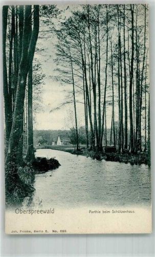 Alt Zauche-Wußwerk 1913 Kanal beim Schützenhaus Hüttenstempel Buchan