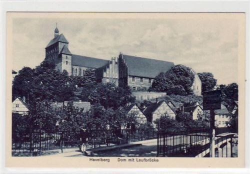 Havelberg Havelberg mit Dom und Laufbrücke ungelaufen Top Erhaltung.