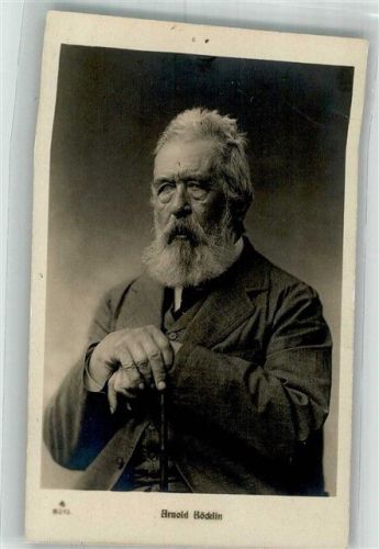Portrait des greisen Malers Arnold Böcklin Reißnagelloch