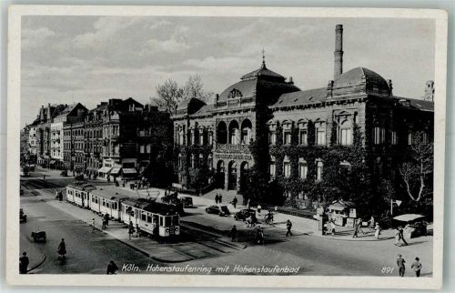 Köln Stadt Hohenstaufenring Hohenstaufenbad Straßenbahn Auto Kiosk Geschäft