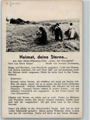 Heimat deine Sterne Text Erich Knauf Musik Werner Bochmann
