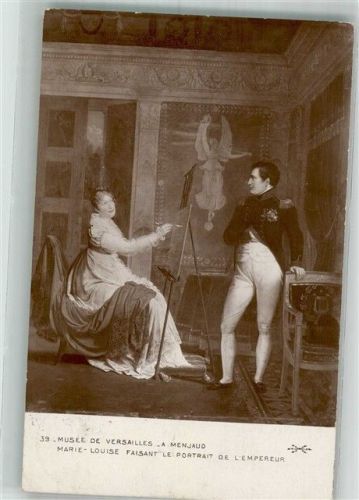 1911 sign. Menjaud A. Marie Louise malt ds Portrait des Kaisers