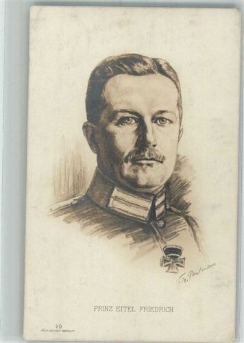 sign. Paulmann Prinz Eitel Friedrich Nr. 70 Vaterländischer Frauen Verein Rotes Kreuz