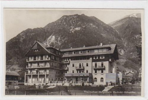 Fotokarte von Thermalbad Hofgastein. Kurhaus Schueller. Ungelaufen. Gute Erhaltung.