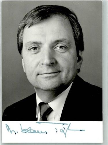 Portrait mit Autogramm vom Bundesminister Prof. Klaus Töpfer