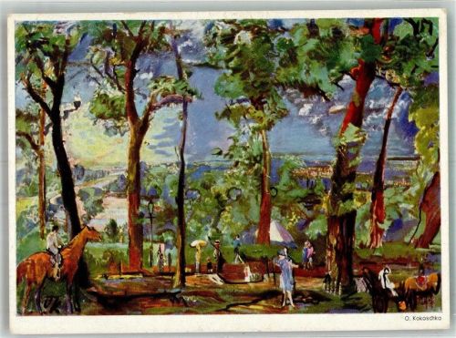 Richmond sign. Kokoschka, Otto Terrasse von Richmond Verlag Hanfstaengl Nr. 453