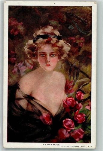 1911 sign. Boileau Philip My one Rose Serie 109