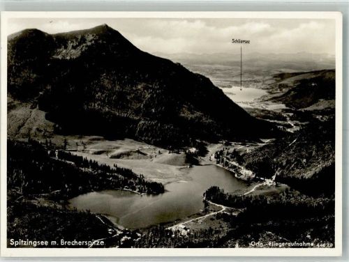 Spitzingsee Fliegeraufnahme Brecherspitze Freigeg. d. R.L.M.