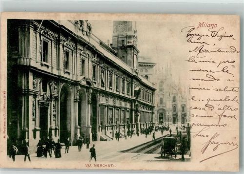 Milano 1900 Via Mercanti