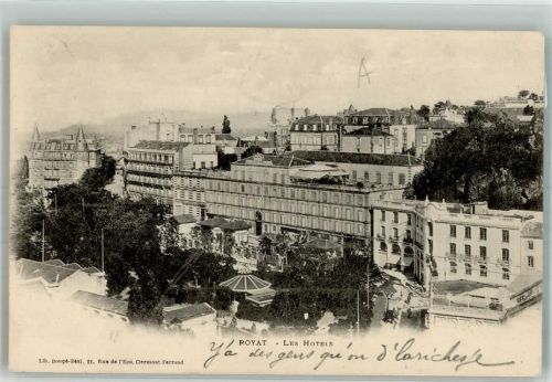 Royat 1901 Les Hotels