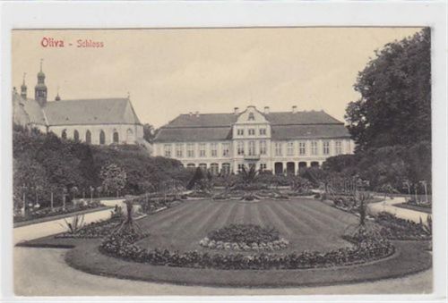 Oliva AK aus Oliva Oliwa bei Danzig Schlossgarten, ungelaufen gut erhalten.