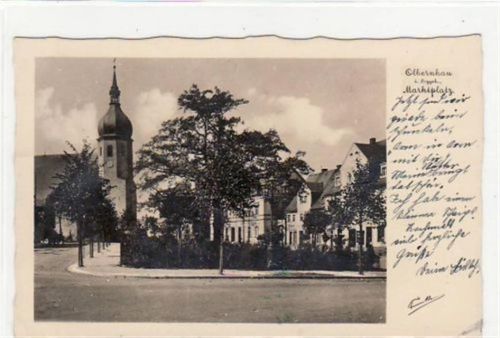 Olbernhau Olbernhau mit Marktplatz gelaufen von 1935 kleiner Knick unten links, sonst gut erhalten