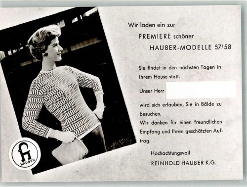 Nürtingen Reinhold Hauber Strickwarenfabrik