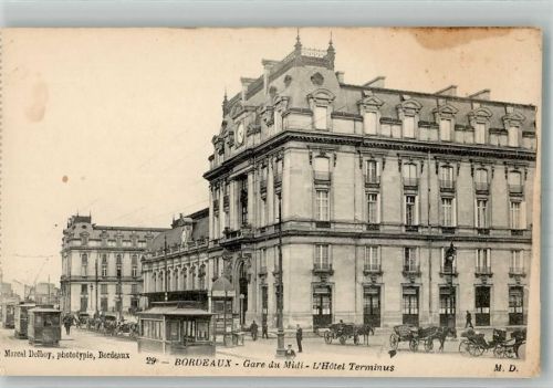 Bordeaux Straßenbahn Bahnhof Gare du Midi l´Hotel Terminus