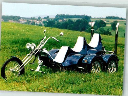 Ein Custom-Trike mit Doppelachse