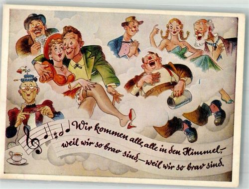 Wir kommen alle allle in den Himmel weil wir so brav sind... Verlag August Lengauer Nr. 3167