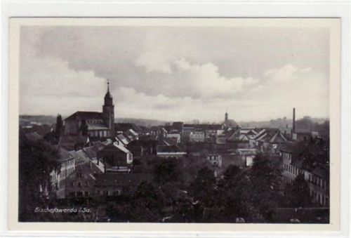 Bischofswerda Bischofswerda mit Gesamtansicht ungelaufen Top Erhaltung.