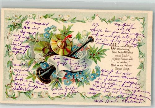 1904 Spruch Flöte Fingerschellen