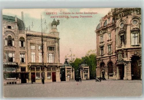 Antwerpen 1915 Eingagn Zoologischer Garten Feldpost WK I Inf.Rgt.Nr.87 16.Comp-Landw.